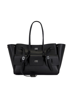 Balenciaga Bel Air Large Carry All Bag in Black - Black. Size all.