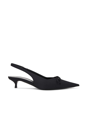 Balenciaga L40 Knife Bow Slingback Heel in Black - Black. Size 38.5 (also in 37).