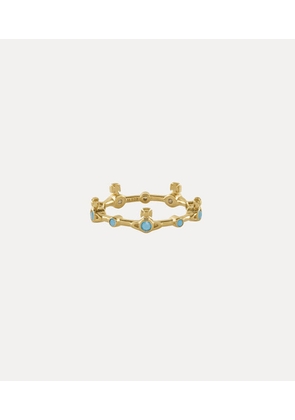 Vivienne Westwood Felicia Ring Gold Crystals Unisex