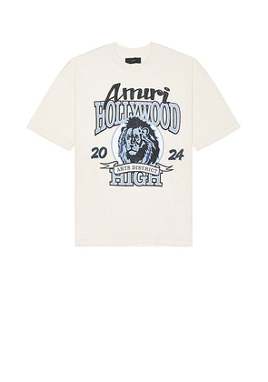 Amiri High Lion Skater Tee in Alabaster - Ivory. Size XL/1X (also in ).