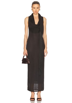 A.L.C. Sonya Dress in Dark Brown - Chocolate. Size L (also in M, XS).
