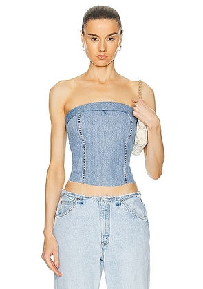 Aligrace Custom Vintage Corset in Medium Dark Wash - Blue. Size L (also in ).