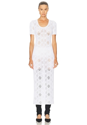 ALAÏA ALAΪA Tube Dress in Blanc - White. Size 38 (also in 34, 36).