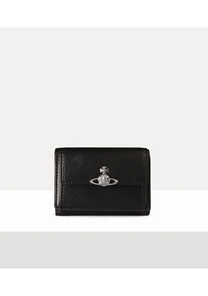 Vivienne Westwood Small Flap Purse Faux Leather Black One Size Women