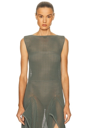 ALAÏA Bustier Bodysuit in Camel Clair - nude. Size 40 (also in 36, 42).