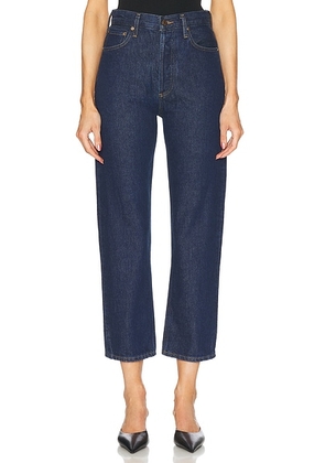 AGOLDE 90's Pinch Waist Crop Jeans in Foxley - Blue. Size 31 (also in 30, 32, 34).