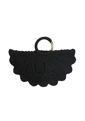 Chloe Bracelet Paravent Bag in Black - Black. Size all.