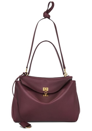 Balenciaga Rodeo Medium Top Handle Bag in Dark Burgundy - Burgundy. Size all.