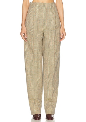 Bottega Veneta Tailored Trouser in Beige  Yellow  & Blue - Beige. Size 38 (also in 34, 40).
