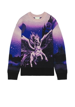 Aries Pegasus Knit Sweater in Purple - Purple. Size M (also in S).