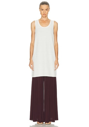 ALAÏA Tank Tunic in Blanc - White. Size 36 (also in 34, 38).