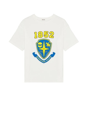 BODE Crest Boxy Tee in CREAM - White. Size S (also in ).