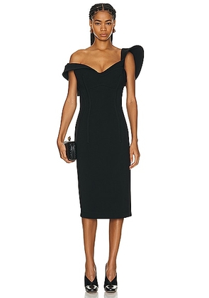 Bottega Veneta Midi Dress in Black - Black. Size 36 (also in 38).