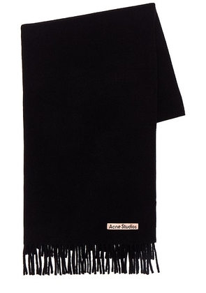 Acne Studios Canada Scarf in Black - Black. Size all.