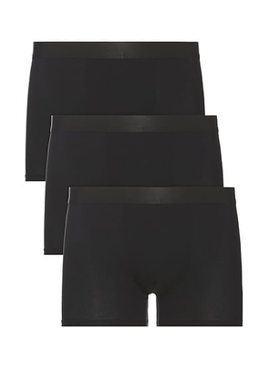 CDLP 3 Pack Boxer Briefs in Black - Black. Size XL/1X (also in S).