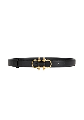 Bottega Veneta Monsieur Belt in Black & Muse Brass - Black. Size 75 (also in 65, 80, 85).