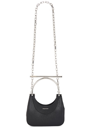 McQueen Mini T Bar Top Handle Bag in Black - Black. Size all.