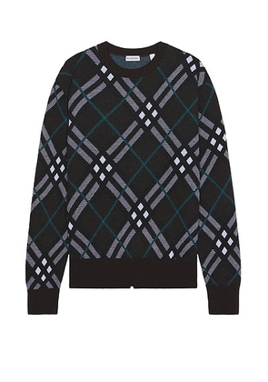 Burberry Check Sweater in Snug in Snug  - Brown. Size L (also in ).