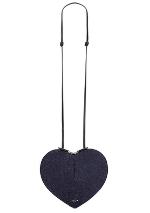 ALAÃA Le Coeur Bag in Bleu Denim - Blue. Size all.