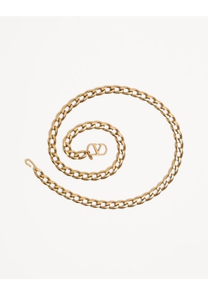 Valentino Garavani VLOGO SIGNATURE CHAIN BELT Woman GOLD L