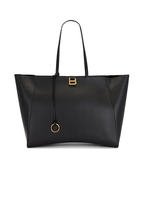 Balenciaga Hourglass Large Soft Tote Bag in Black - Black. Size all.
