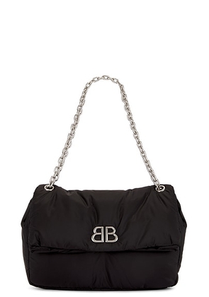 Balenciaga Monaco Medium Chain Bag in Black - Black. Size all.