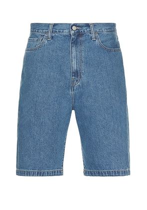 Carhartt WIP Landon Short in Heavy Stone Wash Blue - Blue. Size 32 (also in 30, 34, 36).
