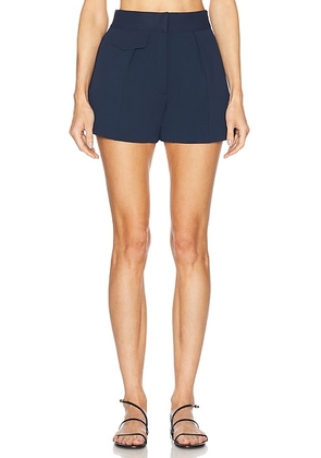 Brandon Maxwell The Nedra Short in Navy - Navy. Size L (also in M, S, XS).