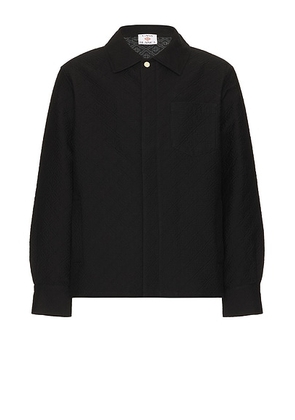 Casablanca Jacquard Shacket in Black - Black. Size L (also in M).