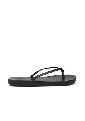 Ancient Greek Sandals Saionara Flip Flop in Black - Black. Size 37 (also in 36).