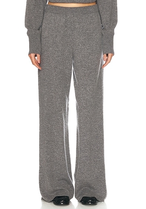 EAVES Hansen Wool Cashmere Pant in Dark Heather Grey - Grey. Size M (also in L, XL, XS).