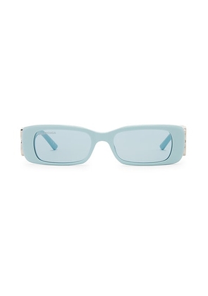Balenciaga Dynasty Sunglasses in Blue  Silver  & Light Blue - Blue. Size all.