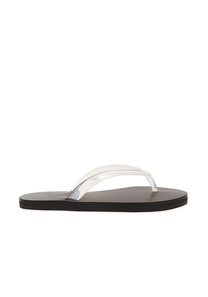 Ancient Greek Sandals Saionara Jelly Flip Flop in Clear - Neutral. Size 37 (also in 36, 38, 39, 40).