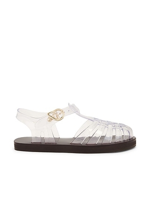 Ancient Greek Sandals Homeria Jelly Sandal in Clear - White. Size 37 (also in ).