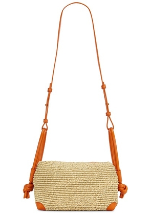 Bottega Veneta Loop Top Handle Bag in Natural  Burned Orange  & Muse Brass - Neutral. Size all.
