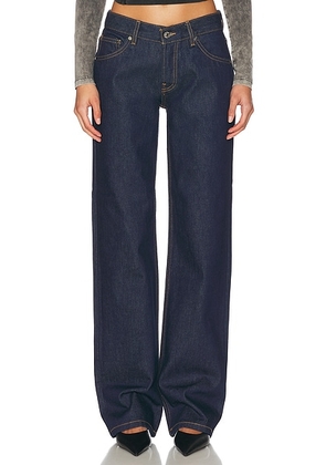 EB Denim Low Rise Baggy Jeans in Havana Night - Blue. Size 26 (also in 23, 27, 28, 29).