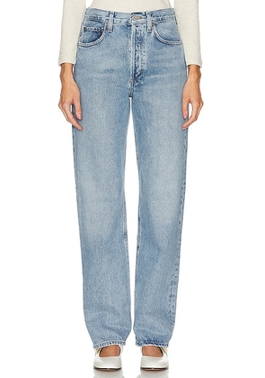 AGOLDE Kelly High Rise Relaxed Straight Jeans in Harmonic - Blue. Size 25 (also in 24, 26, 27, 28, 29, 30, 31).