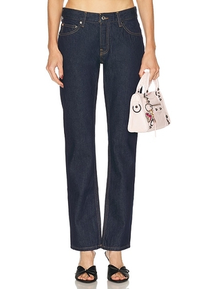 EB Denim Low Rise Straight in Havana Night - Blue. Size 29 (also in 25, 26, 27, 28, 30).