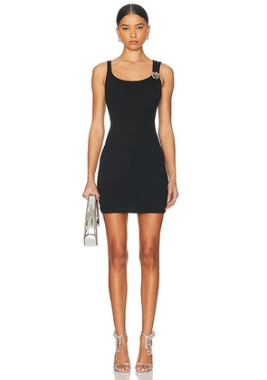 Blumarine Mini Tank Dress in Black - Black. Size L (also in ).