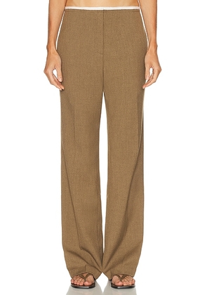 EAVES Lyla Decon Trouser in olive - Olive. Size M (also in XL).