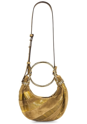 Chloe Bracelet Bag in Gold Khaki - Tan. Size all.
