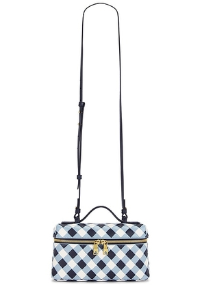 Bottega Veneta Bang Bang Vanity Bag in Abyss  Ice White  & Muse Brass - Blue. Size all.