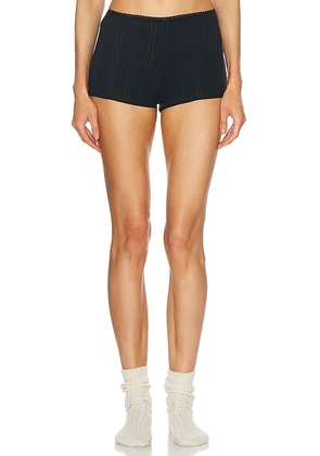Cou Cou Intimates The Teeny Tiny Short in Black - Black. Size M (also in L, S, XS).