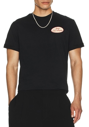 Amiri Station Patch Tee in Black - Black. Size L (also in M, S, XL/1X).
