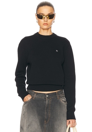 Acne Studios Kolos Crewneck Sweater in Black - Black. Size XS (also in ).