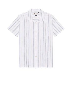 Barbour Arnock Stripe Shirt in White - White. Size M (also in L, XL/1X).
