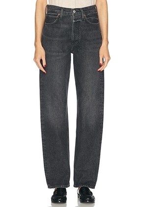AGOLDE Kelly High Rise Relaxed Straight Jeans in Eclipse - Black. Size 23 (also in 24, 25, 26, 27, 29, 30, 31).