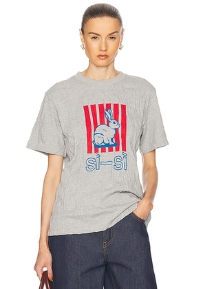 Bottega Veneta Short Sleeve T-shirt in Light Grey Melange - Grey. Size L (also in S).