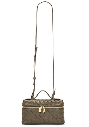 Bottega Veneta Bang Bang Vanity Bag in Cypress & Gold - Olive. Size all.