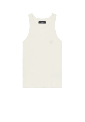 Amiri MA Tonal Tank in Alabaster - Cream. Size L (also in S).